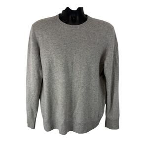 Naadam Men's Cashmere Knit Sweater Grey Size Large